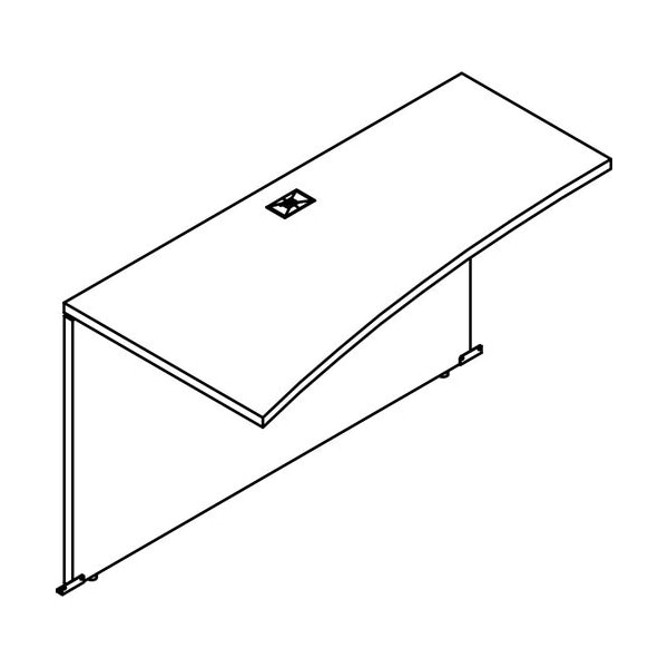 Groupe Lacasse Bridge Return, Left Asymmetrical, 48inx24inx29-7/8in, Niagara LASM1SBR244818A - main